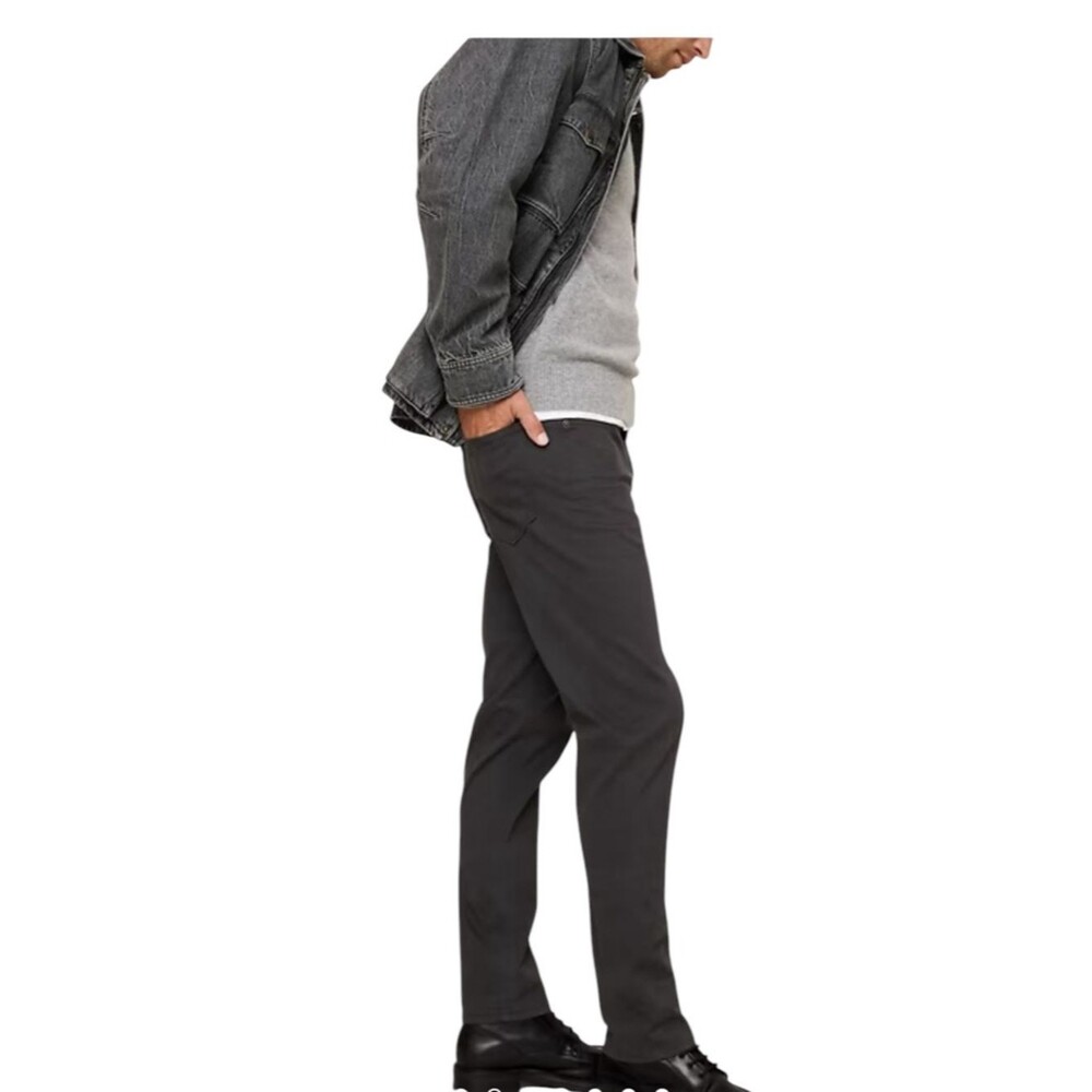 Banana Republic Men's Traveler Slim Fit Charcoal Gray Jeans 33x30